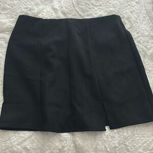 Black Suede Skirt